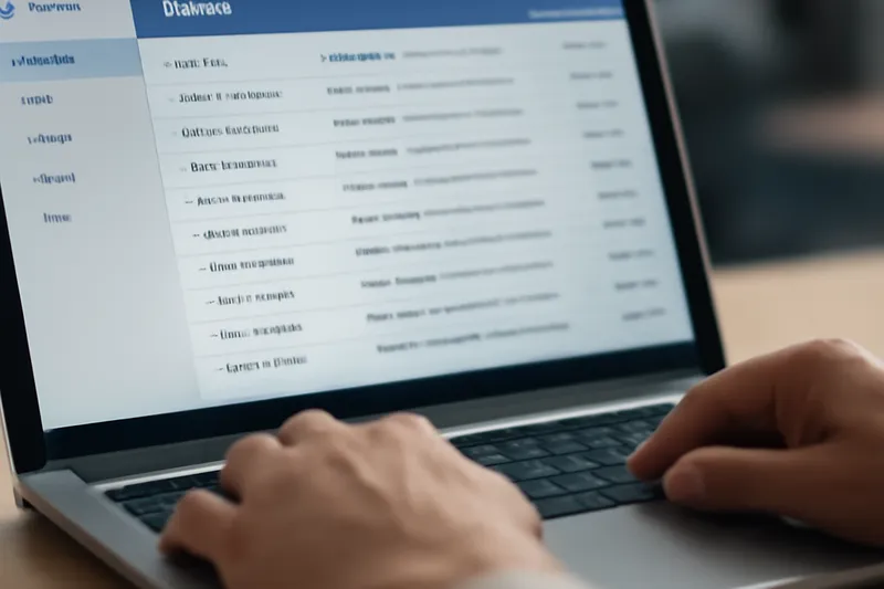 Écran d’ordinateur avec boîte email et notes manuscrites, gestion consciente des priorités